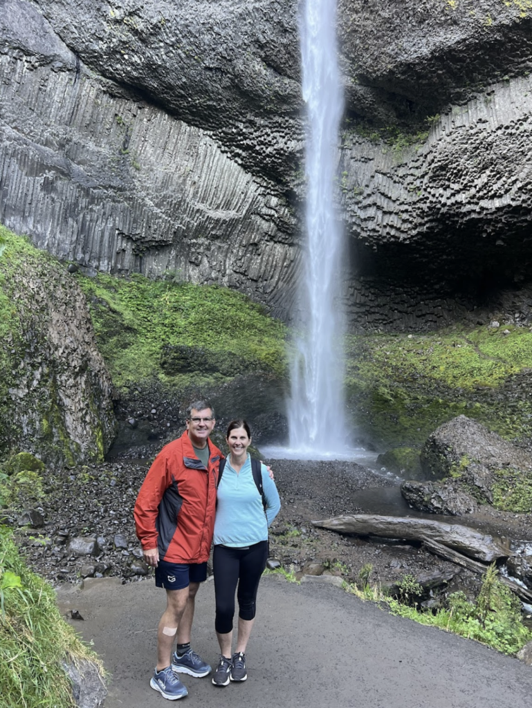 Enjoying latourell falls